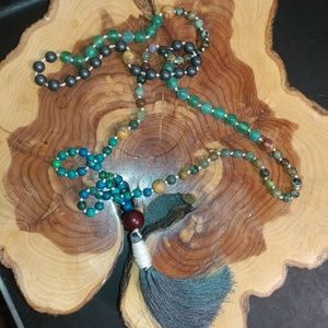 🤯🧘🌹🐇CCO!🐾🐸 Natural  Agate Energy Necklace